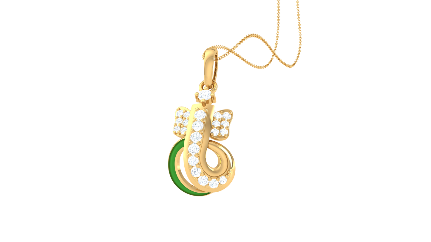 Devotional 0.14 ct Lab Grown Diamond Pendant Without Chain