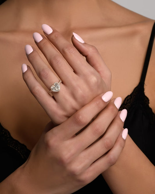 Solitaire Heart 1.18 ct Lab Grown Diamond Ring