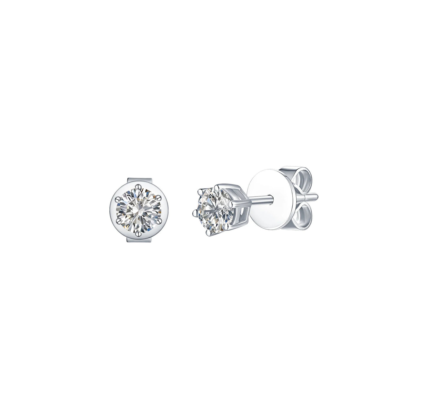 Solitaire 0.50 ct Lab Grown Diamond Earrings