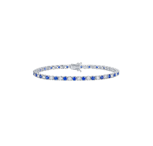 Luminous 1.58 ct with Pearl and Lab Grown Diamond Bracelet