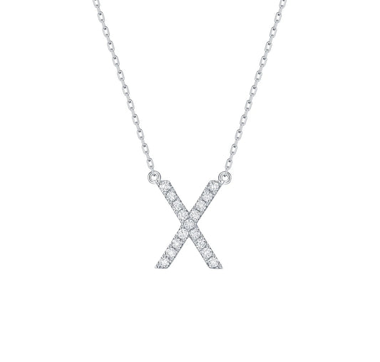 Charm 0.20ct “X” Lab Grown Diamond Pendant