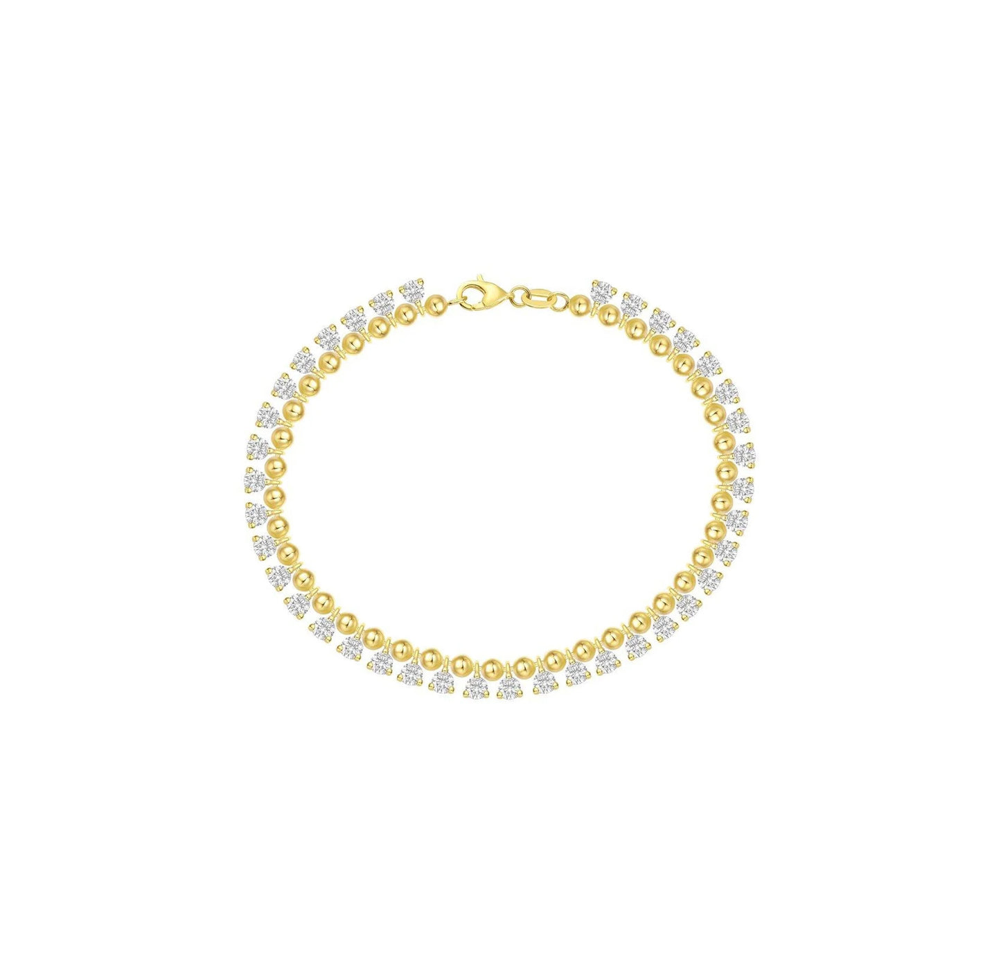 Luminous 3.21 ct Round Lab Grown Diamond Bracelet