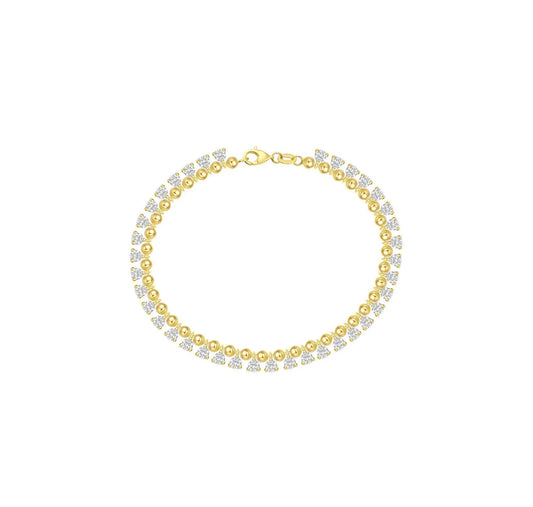 Luminous 3.21 ct Round Lab Grown Diamond Bracelet