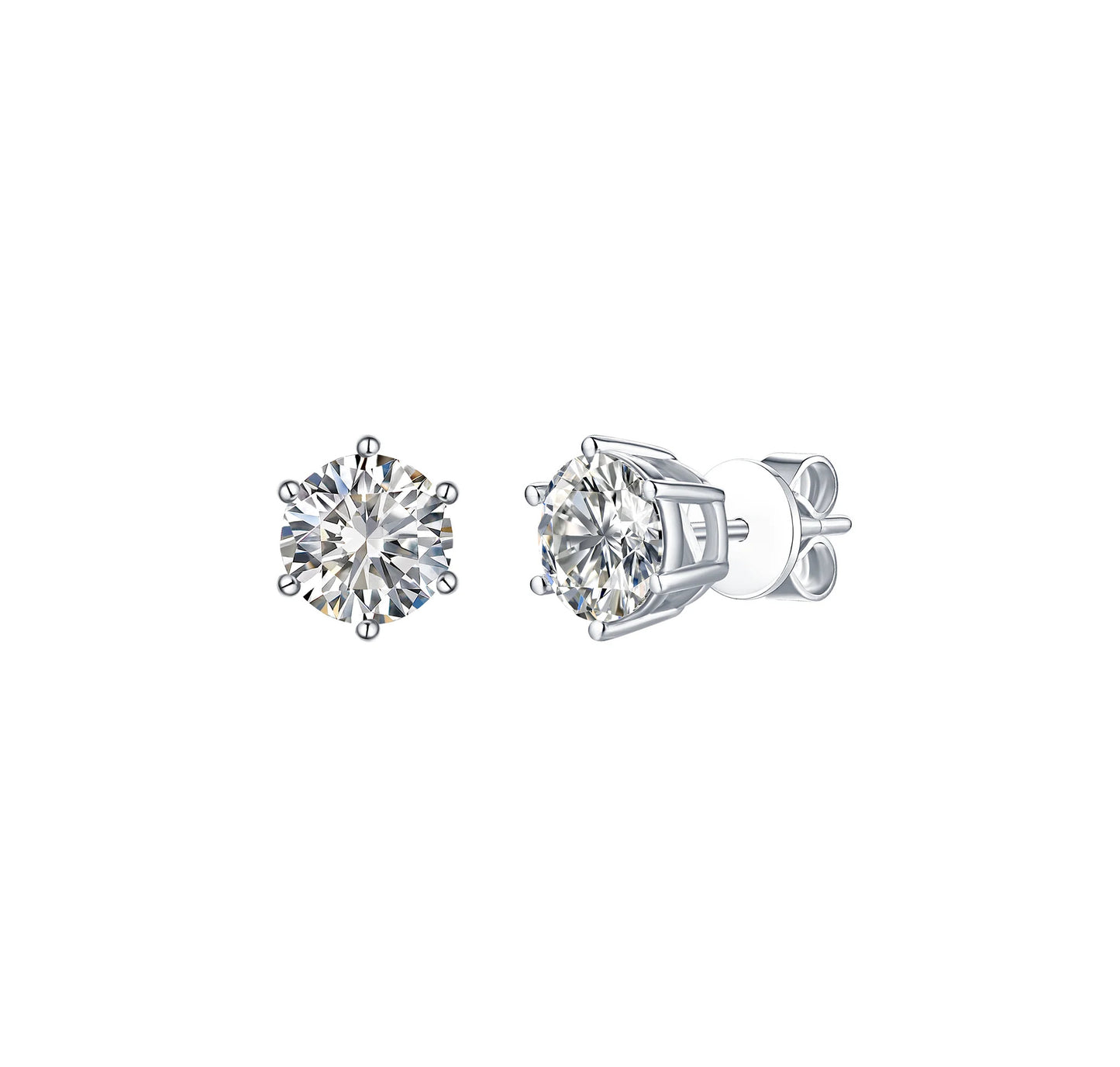 Solitaire 1.90 ct Lab Grown Diamond Earrings