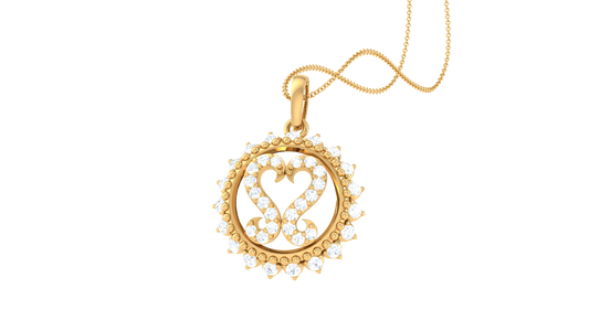 Devotional 0.32 ct Lab Grown Diamond Pendant Without Chain