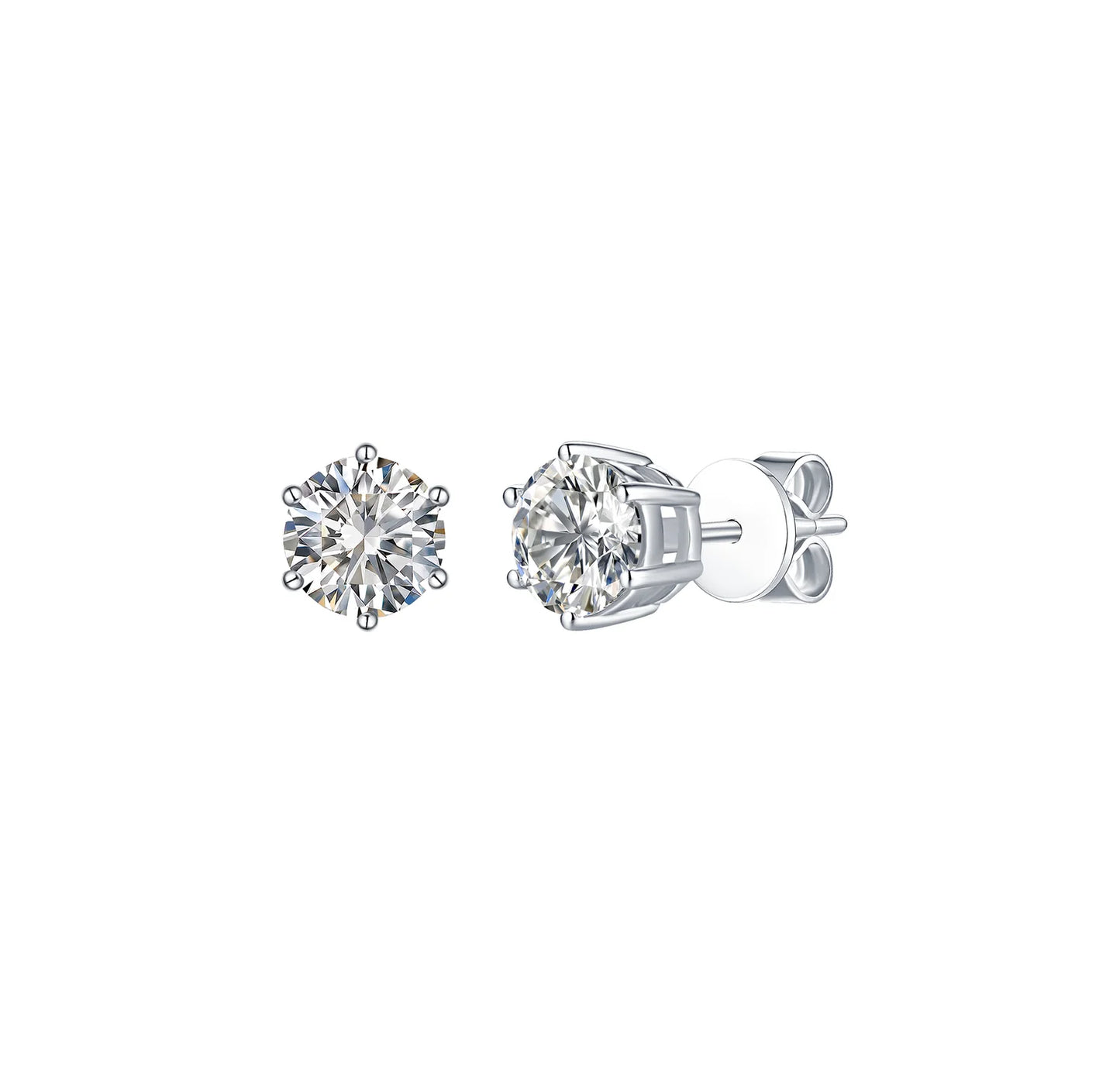 Solitaire 1.50 ct Lab Grown Diamond Earrings