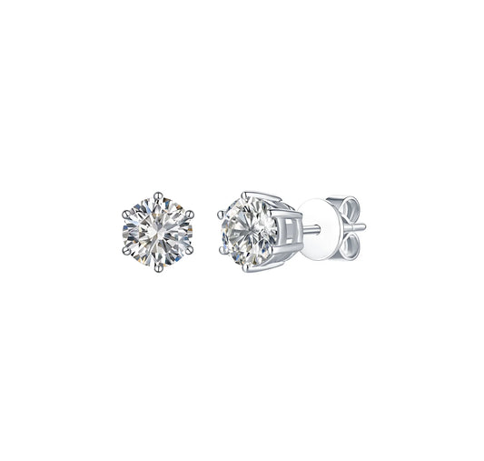 Solitaire 1.50 ct Lab Grown Diamond Earrings