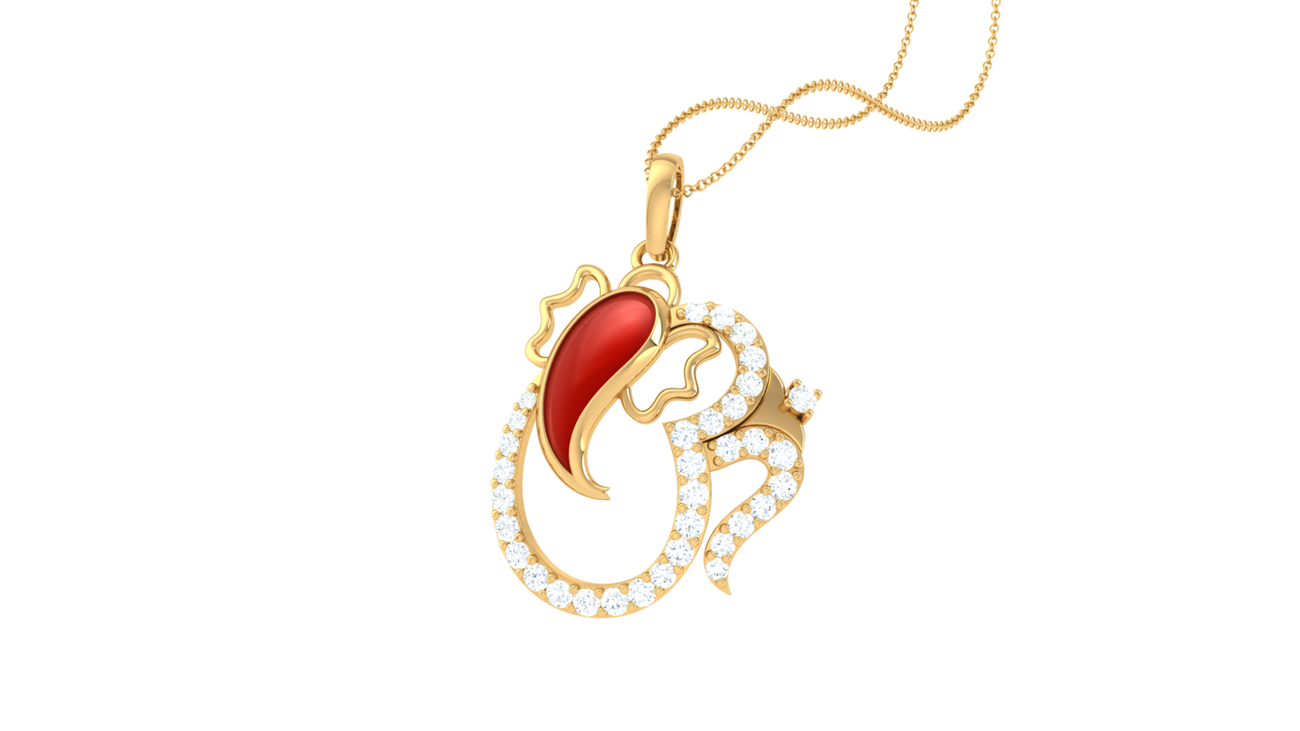 Devotional 0.29 ct Lab Grown Diamond Pendant Without Chain