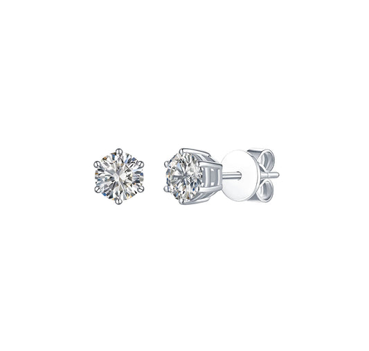 Solitaire 1.00 ct Lab Grown Diamond Earrings