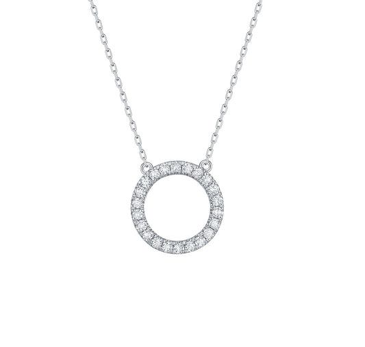 Charm 0.26ct “O” Lab Grown Diamond Pendant