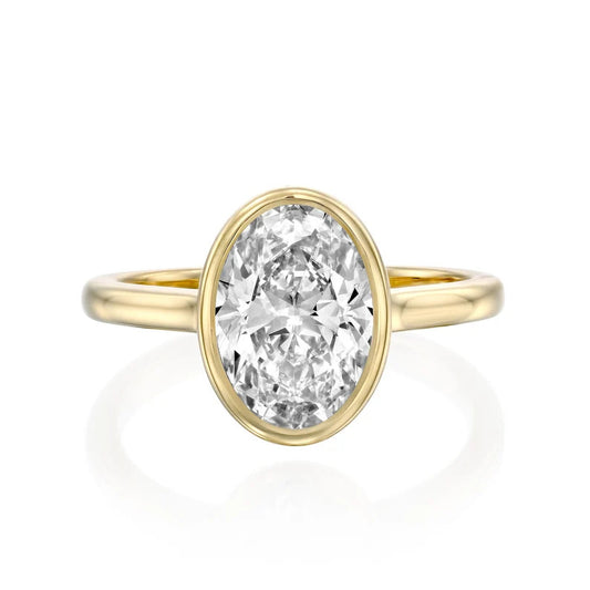 Solitaire Oval 1.00 ct Lab Grown Diamond Ring