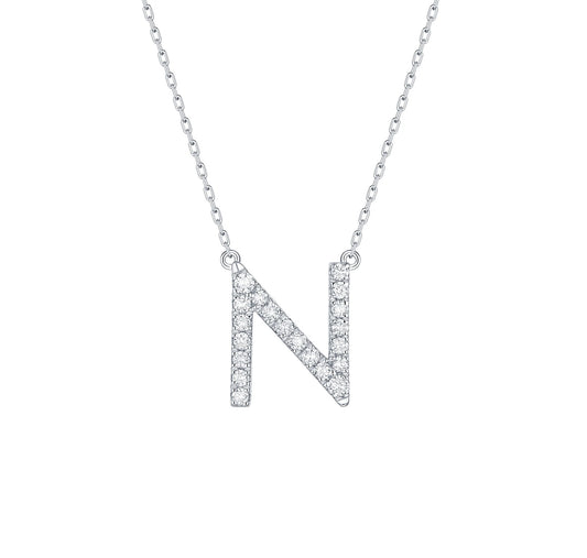 Charm 0.26ct “N” Lab Grown Diamond Pendant