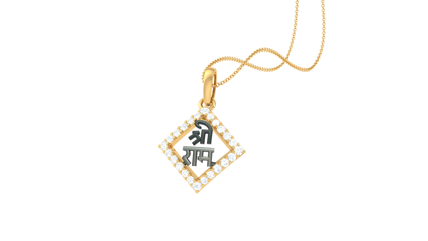 Devotional 0.15 ct Lab Grown Diamond Pendant Without Chain