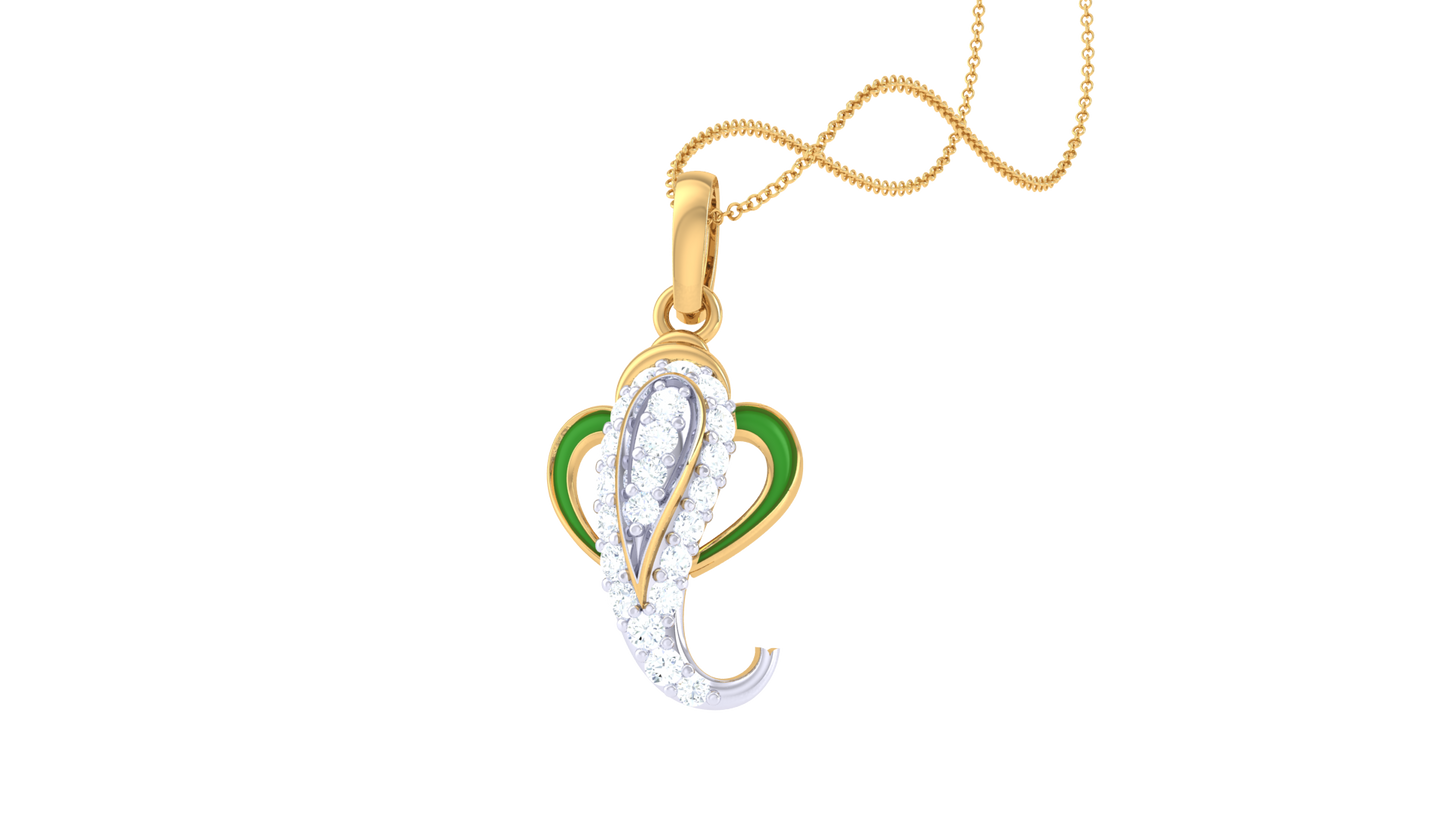 Devotional 0.16 ct Lab Grown Diamond Pendant Without Chain