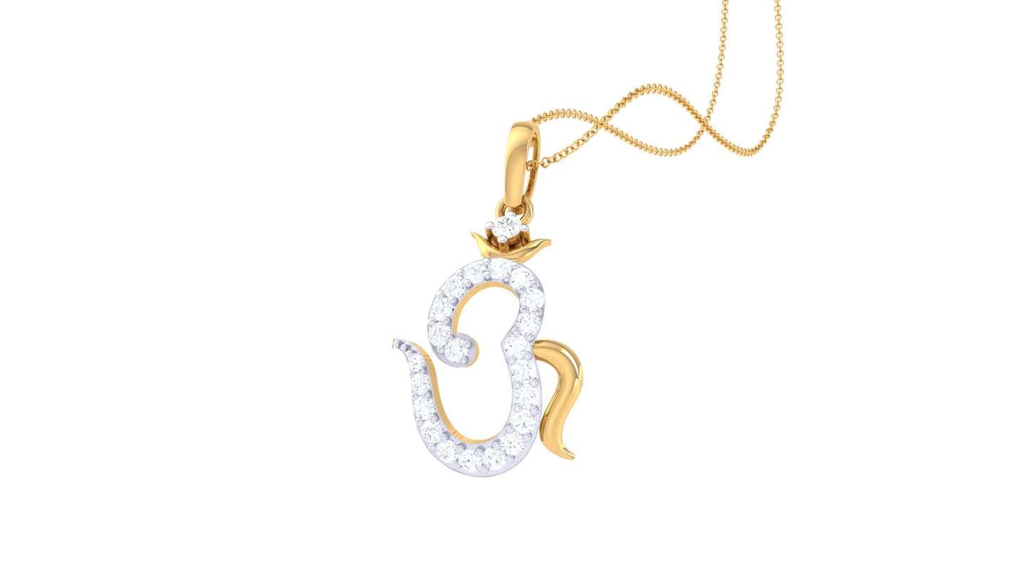 Devotional 0.18 ct Lab Grown Diamond Pendant Without Chain