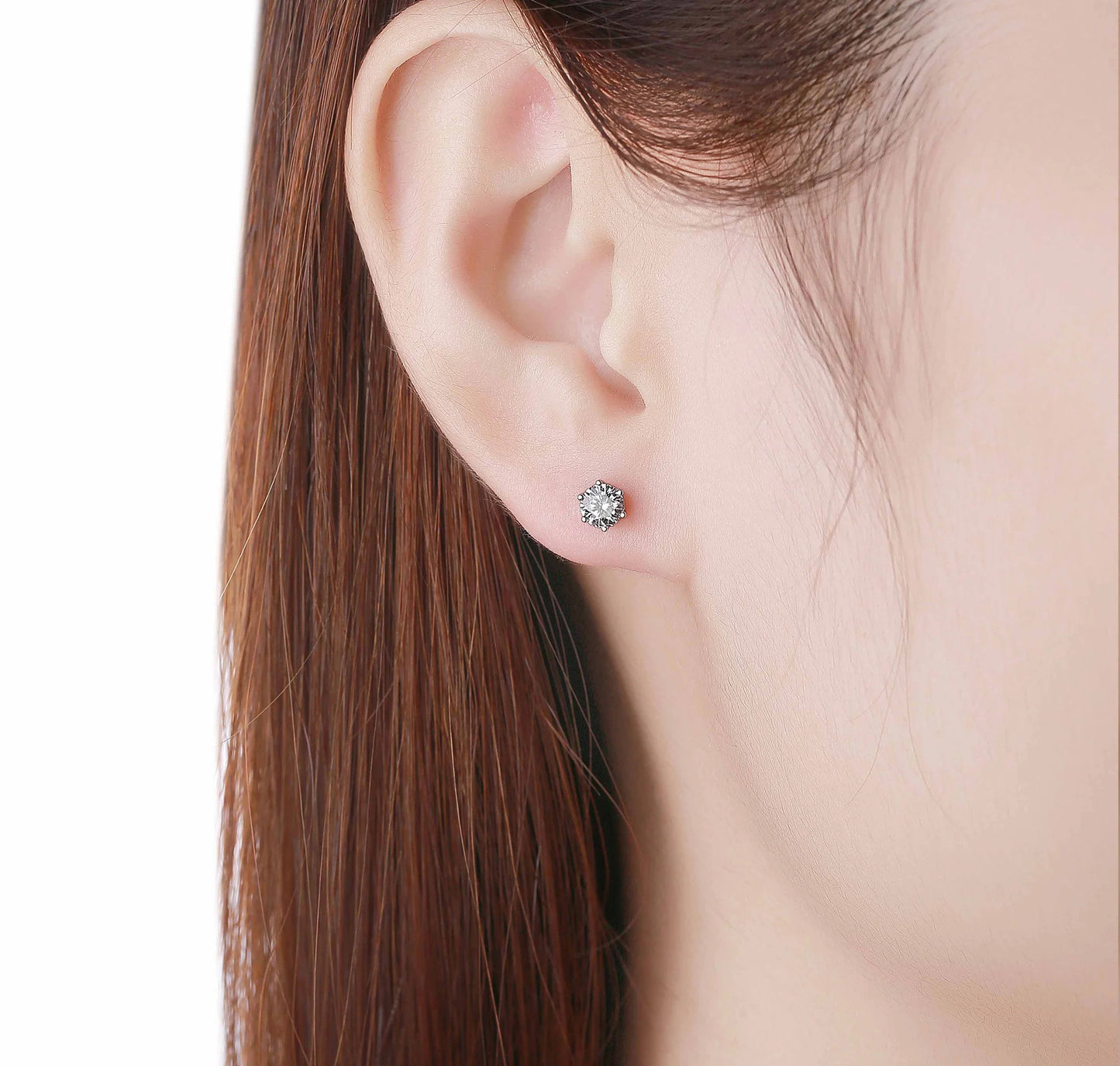 Solitaire 0.50 ct Lab Grown Diamond Earrings