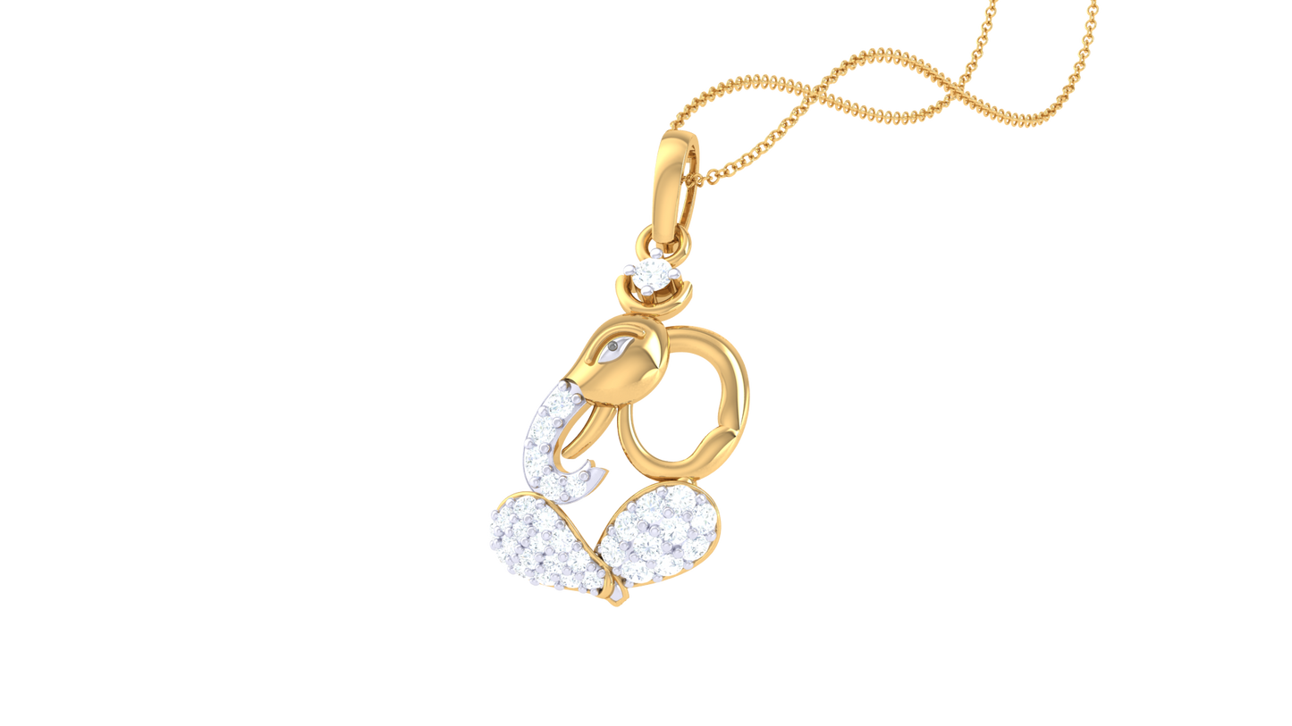 Devotional 0.20 ct Lab Grown Diamond Pendant Without Chain
