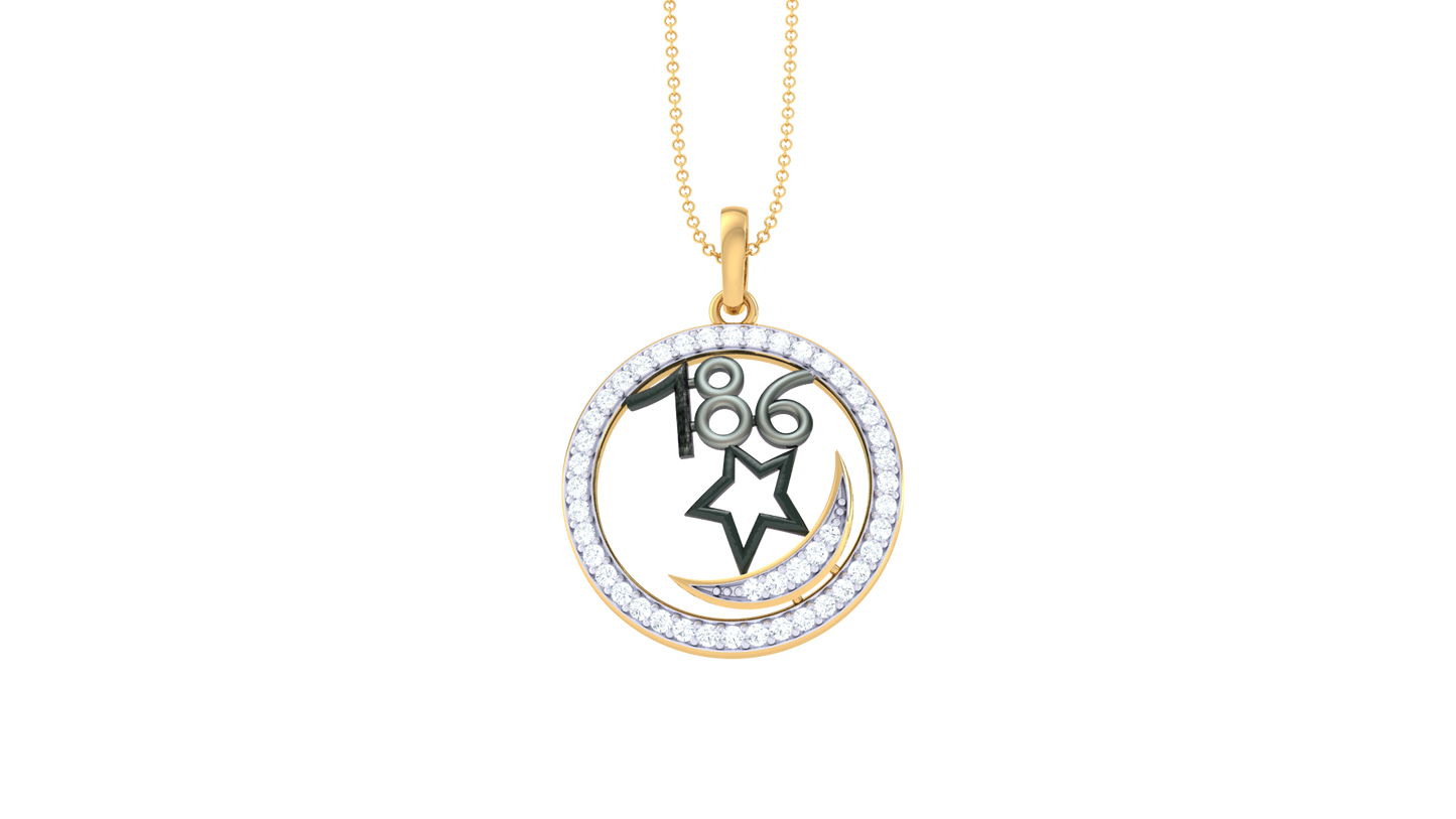 Devotional 0.21 ct Lab Grown Diamond Pendant Without Chain