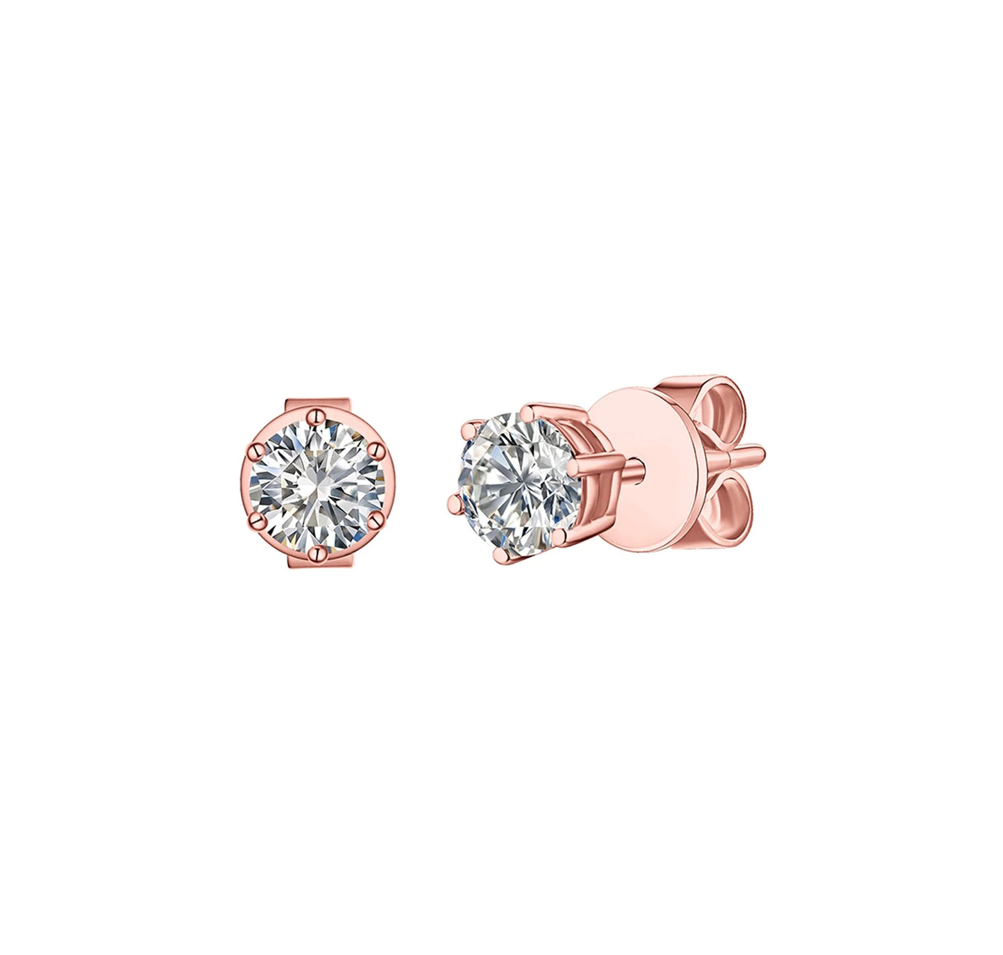 Solitaire 0.80 ct Lab Grown Diamond Earrings