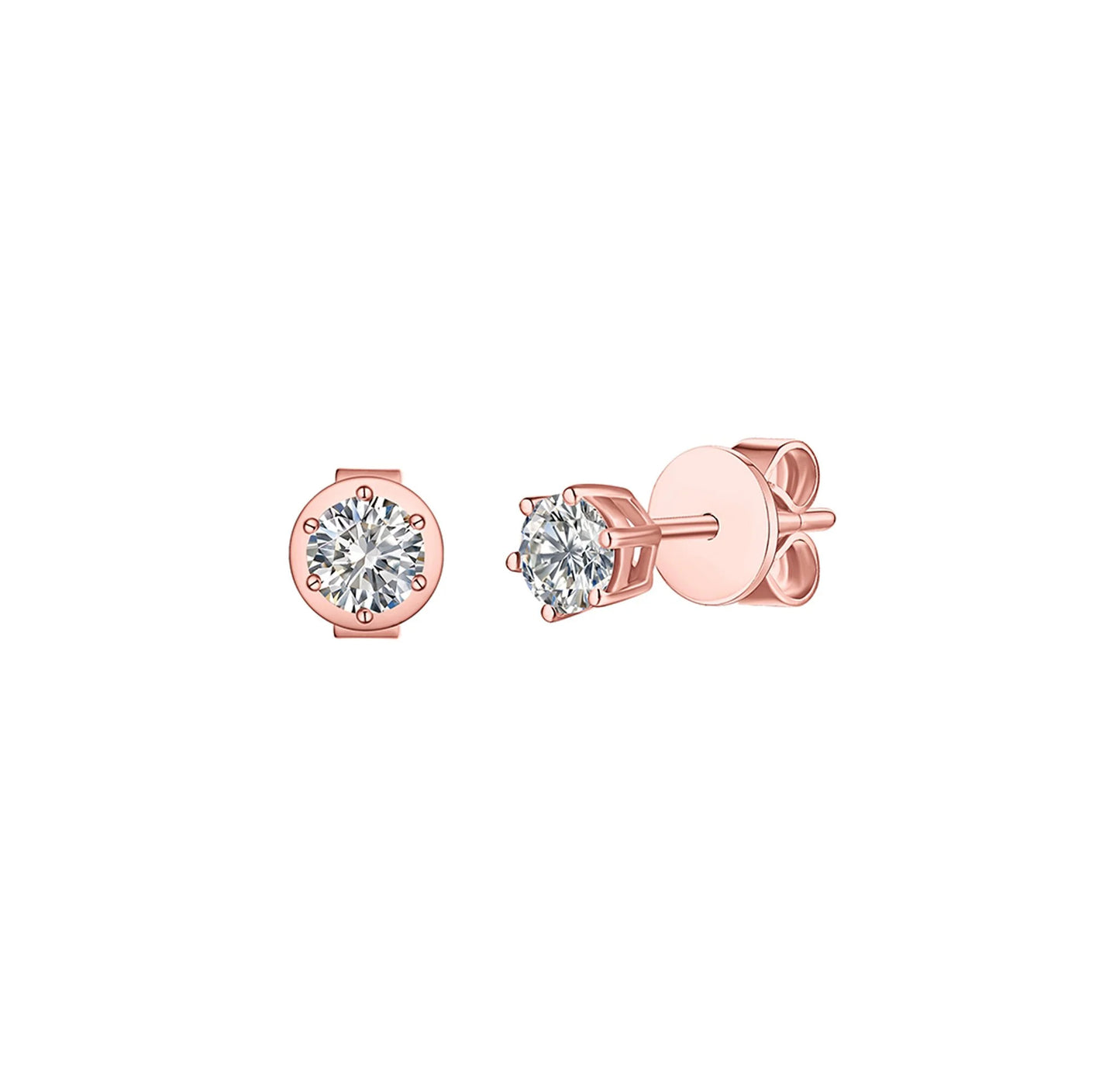 Solitaire 0.50 ct Lab Grown Diamond Earrings