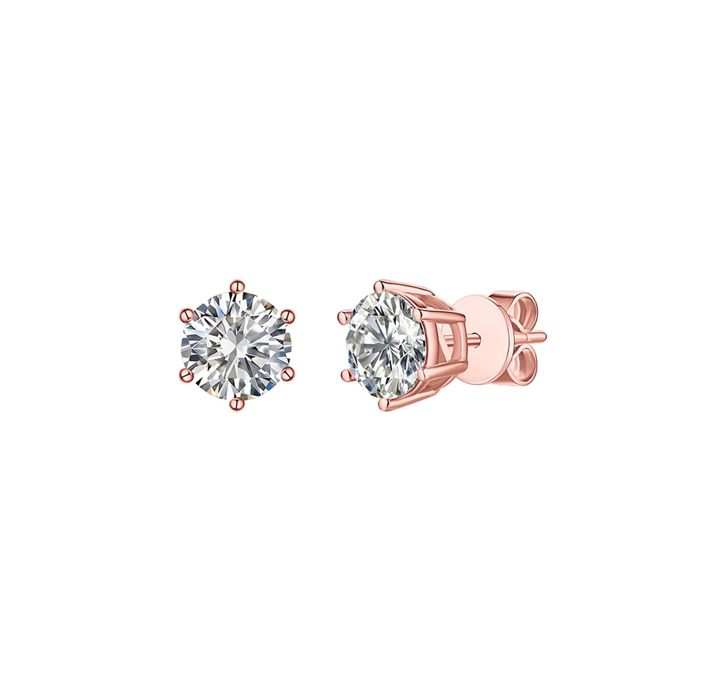 Solitaire 1.90 ct Lab Grown Diamond Earrings