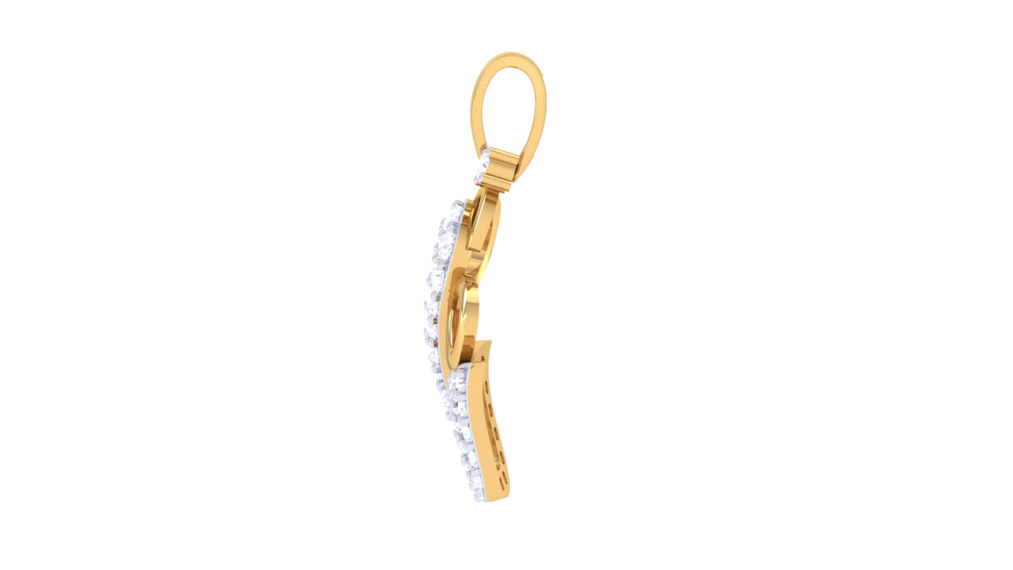 Devotional 0.20 ct Lab Grown Diamond Pendant Without Chain