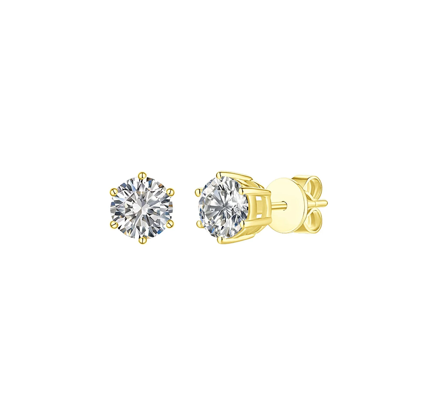 Solitaire 1.50 ct Lab Grown Diamond Earrings