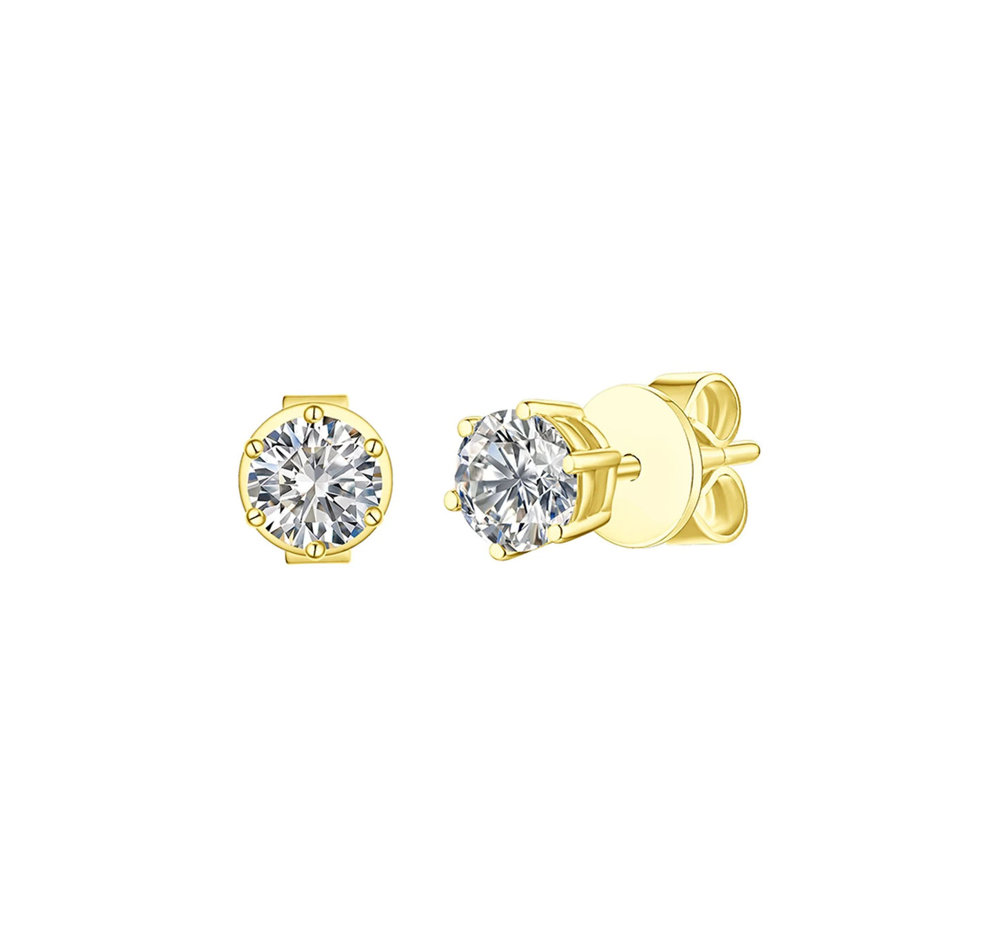 Solitaire 0.80 ct Lab Grown Diamond Earrings