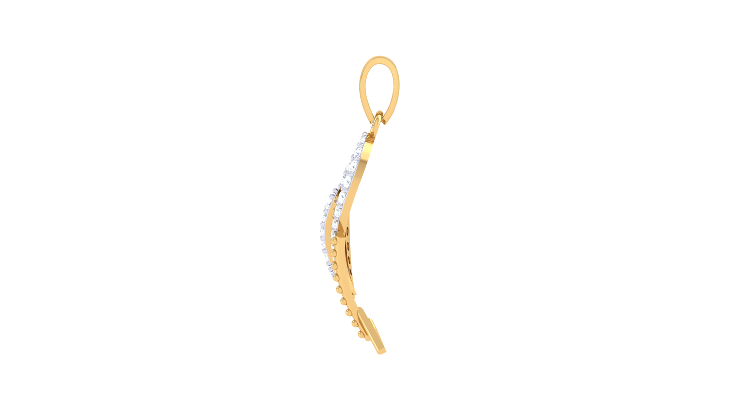 Devotional 0.14 ct Lab Grown Diamond Pendant Without Chain