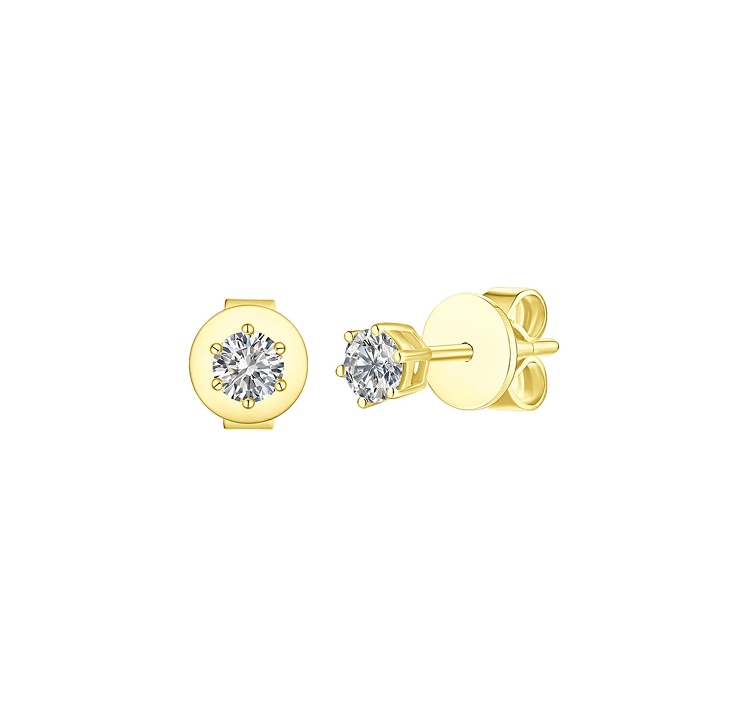 Solitaire 0.25 ct Lab Grown Diamond Earrings