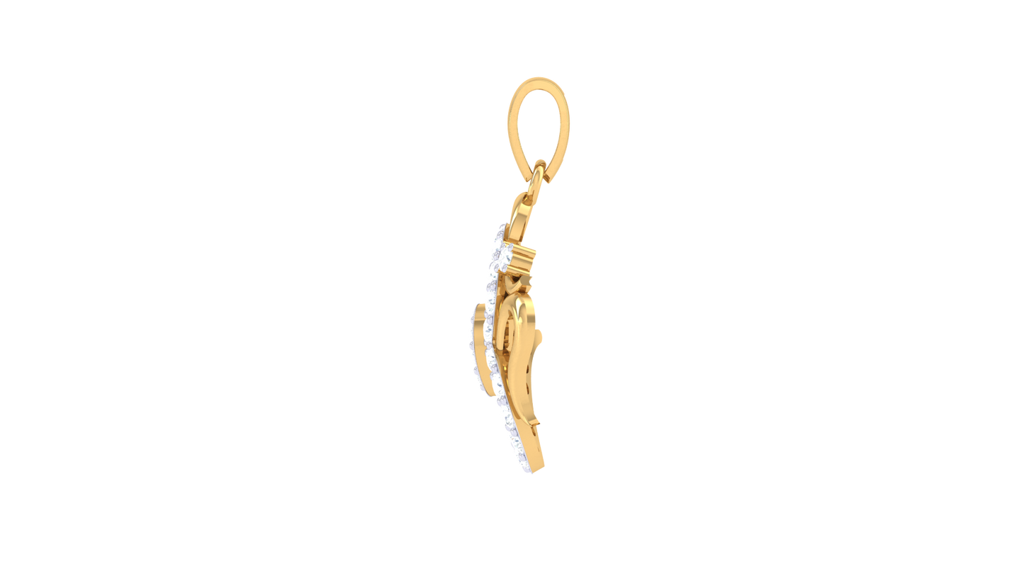 Devotional 0.26 ct Lab Grown Diamond Pendant Without Chain