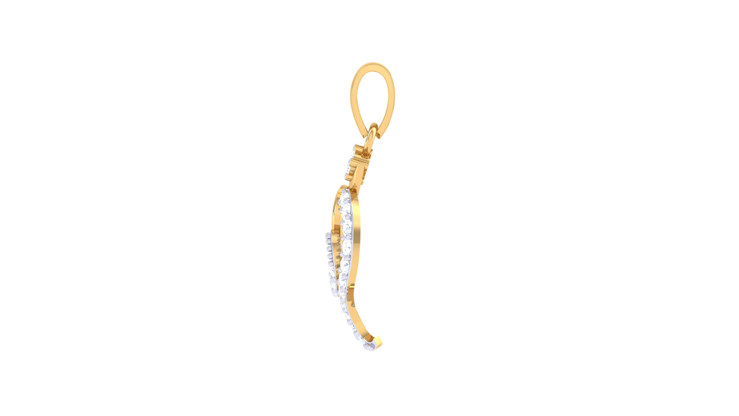 Devotional 0.14 ct Lab Grown Diamond Pendant Without Chain