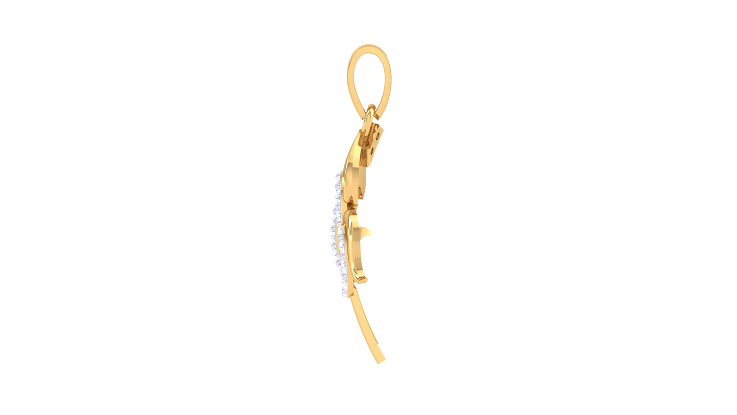 Devotional 0.13 ct Lab Grown Diamond Pendant Without Chain