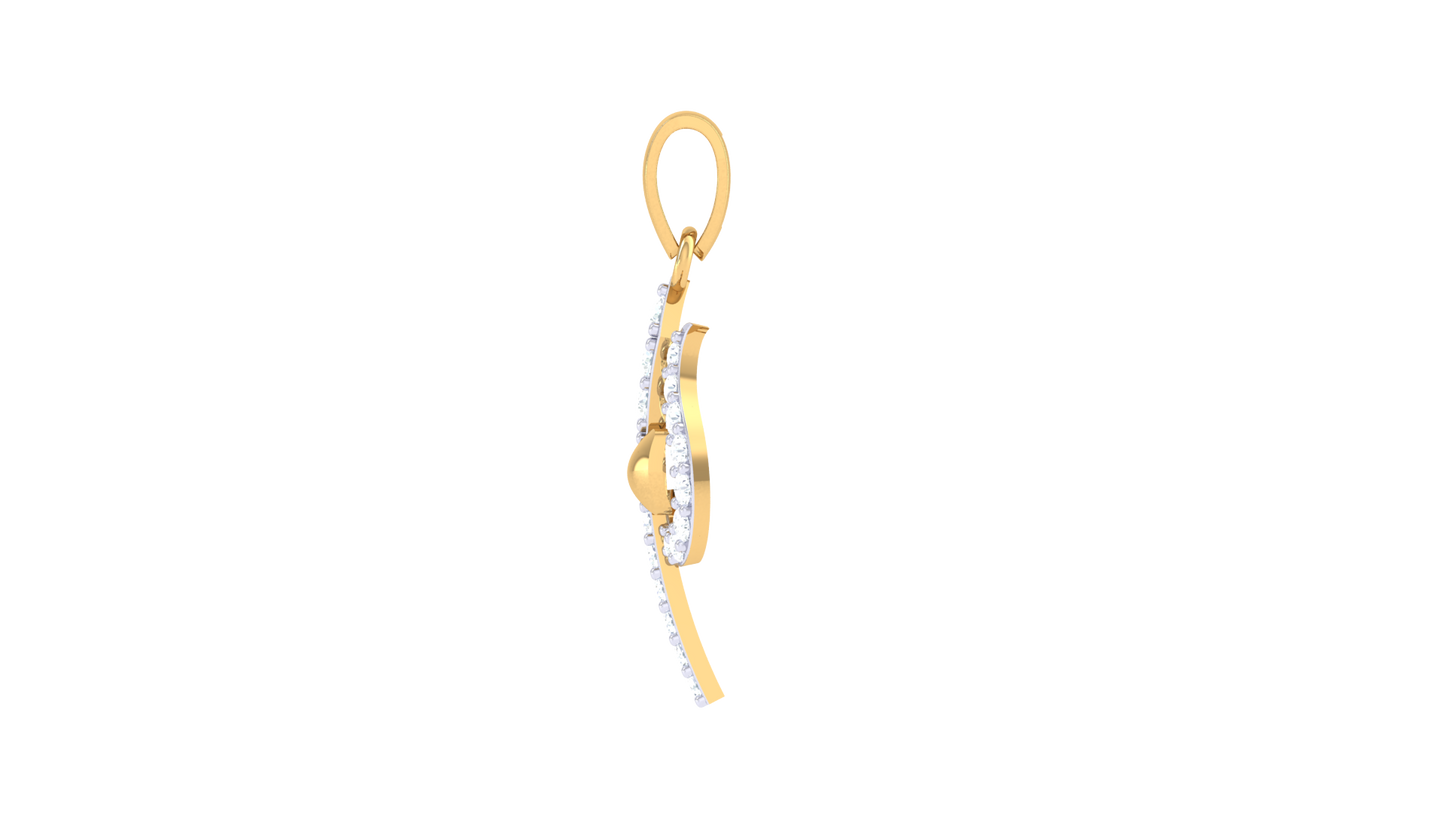 Devotional 0.20 ct Lab Grown Diamond Pendant Without Chain