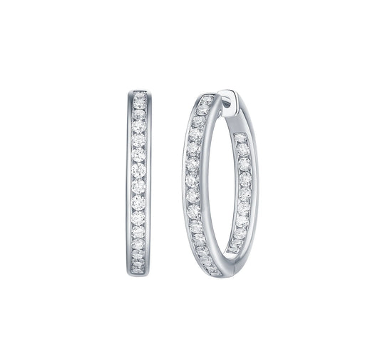 Essentia Channel 1.70 ct Lab Grown Diamond Earrings
