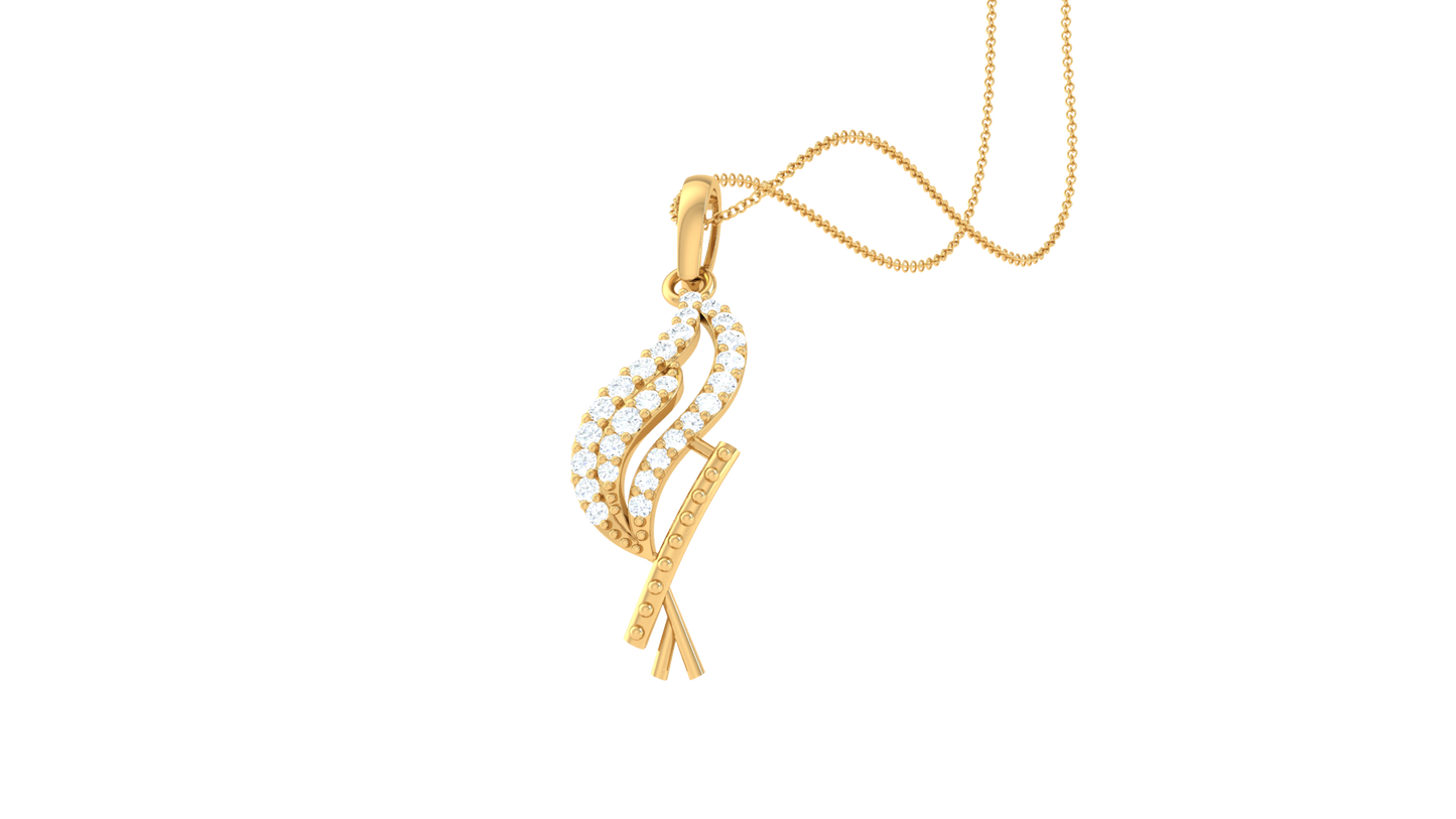Devotional 0.14 ct Lab Grown Diamond Pendant Without Chain
