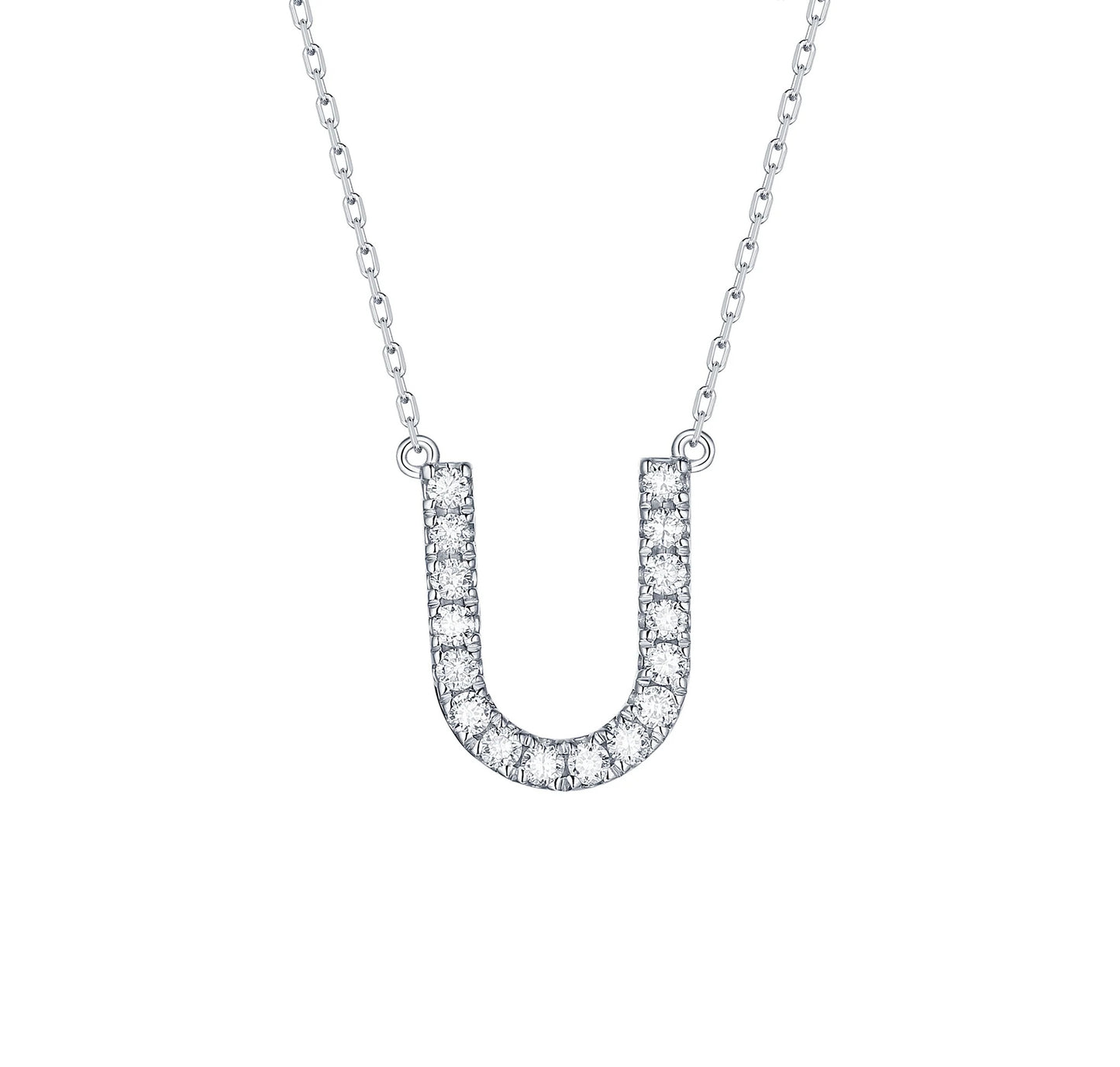 Charm 0.24ct “U” Lab Grown Diamond Pendant