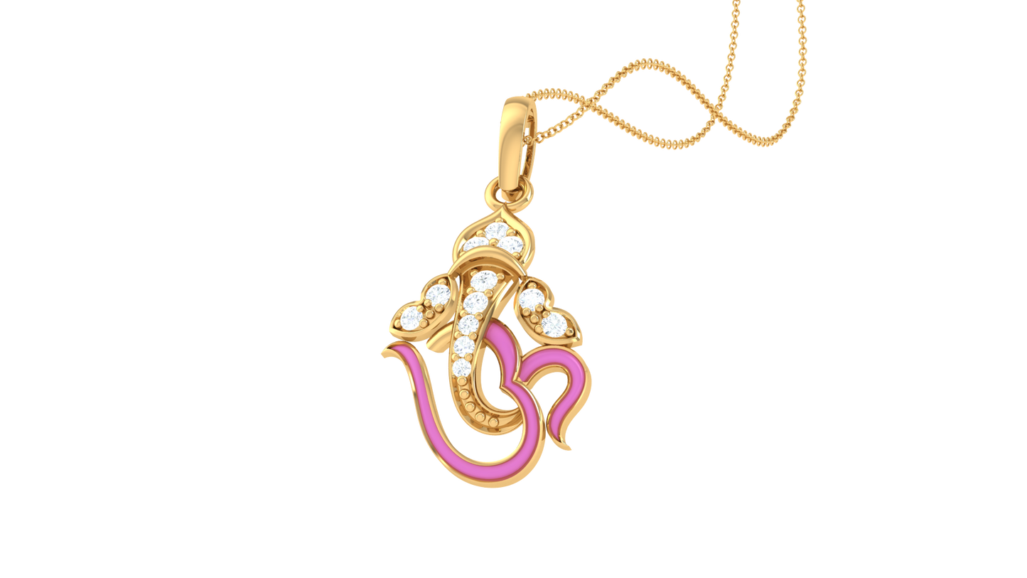 Devotional 0.07 ct Lab Grown Diamond Pendant Without Chain