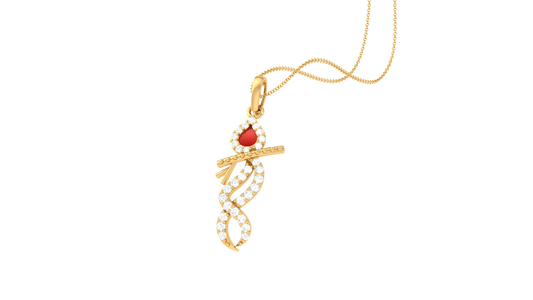 Devotional 0.16 ct Lab Grown Diamond Pendant Without Chain