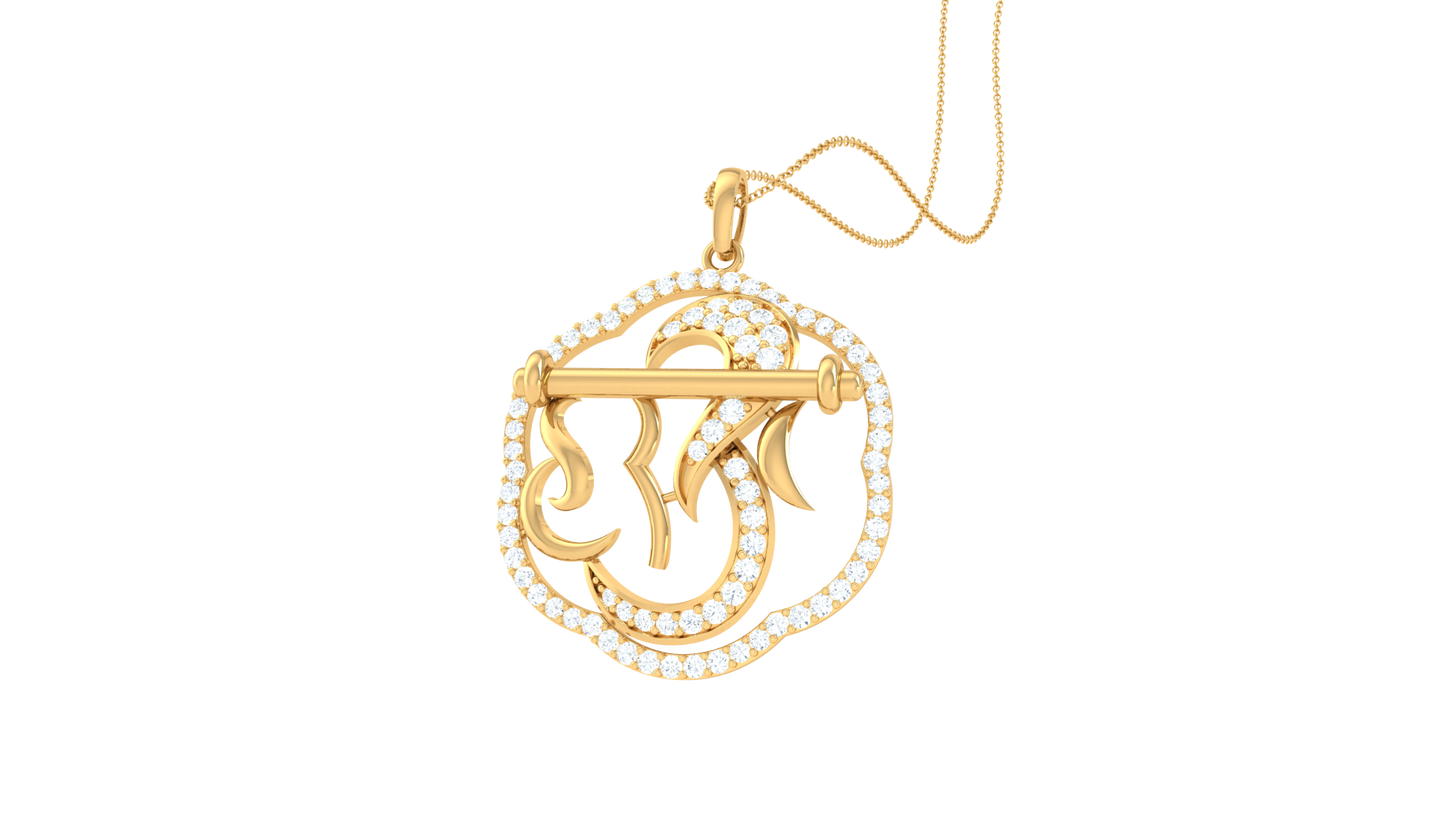 Devotional 0.54 ct Lab Grown Diamond Pendant Without Chain