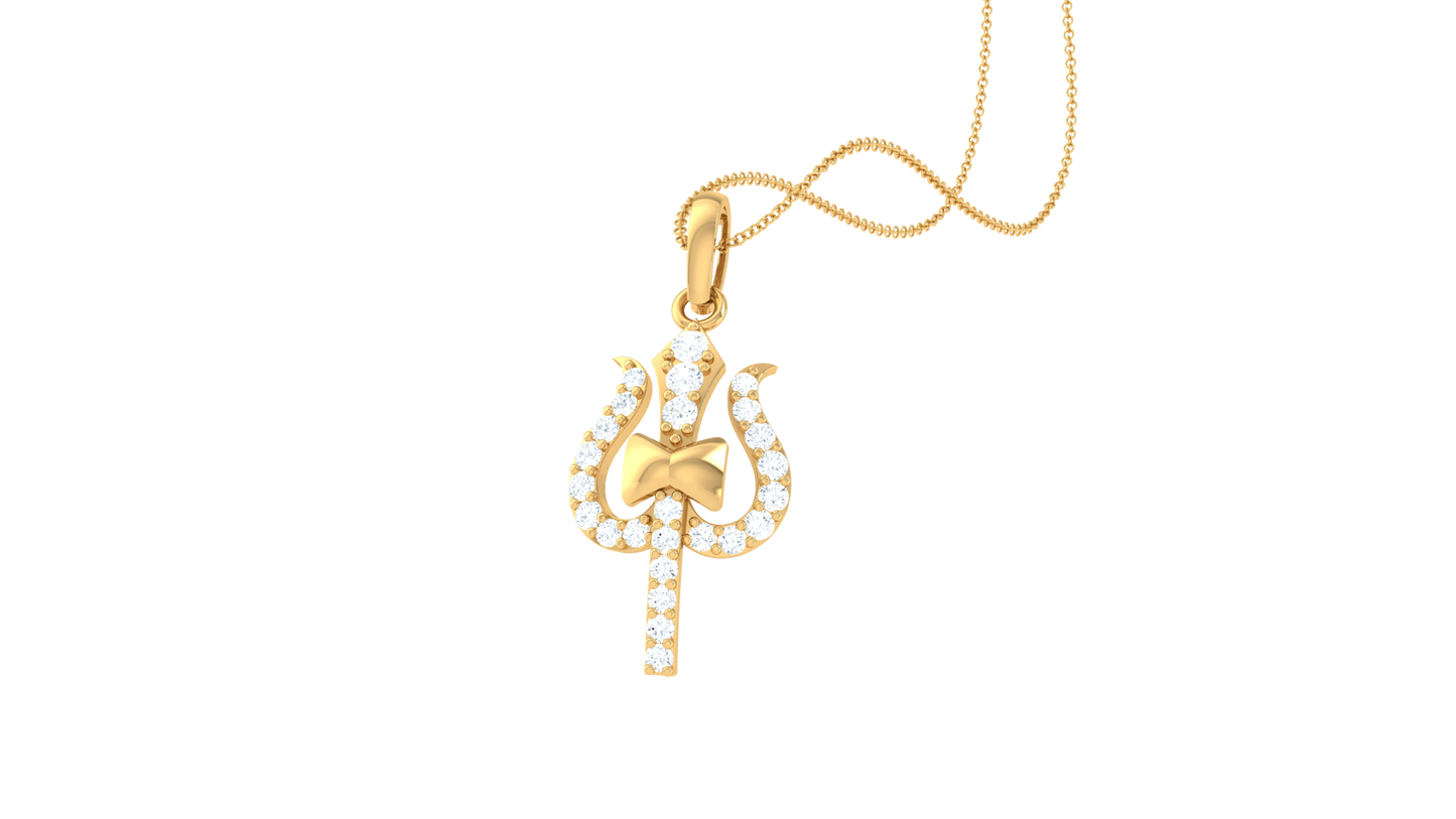 Devotional 0.20 ct Lab Grown Diamond Pendant Without Chain