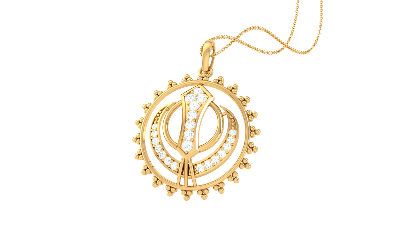Devotional 0.19 ct Lab Grown Diamond Pendant Without Chain