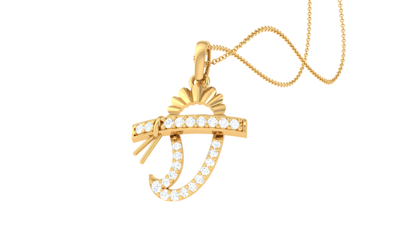 Devotional 0.11 ct Lab Grown Diamond Pendant Without Chain