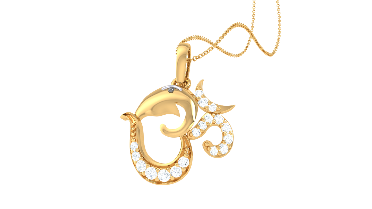 Devotional 0.11 ct Lab Grown Diamond Pendant Without Chain