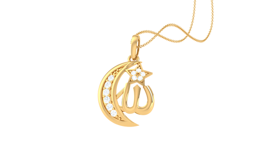 Devotional 0.10 ct Lab Grown Diamond Pendant Without Chain