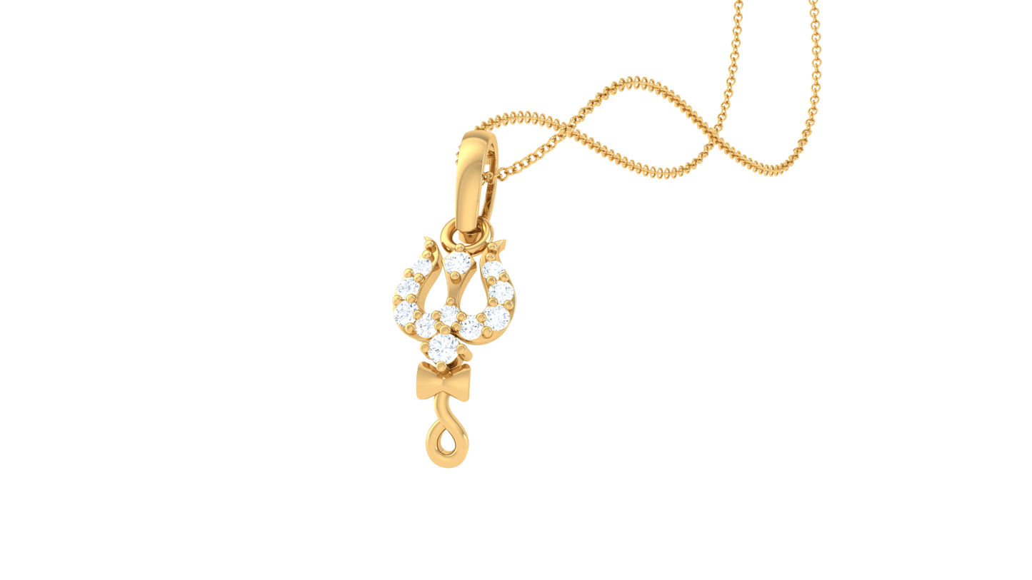 Devotional 0.06 ct Lab Grown Diamond Pendant Without Chain