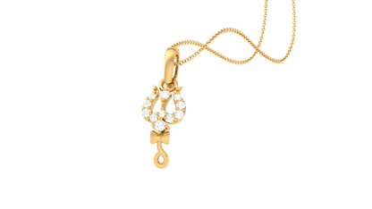 Devotional 0.06 ct Lab Grown Diamond Pendant Without Chain