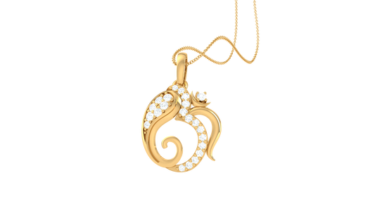 Devotional 0.18 ct Lab Grown Diamond Pendant Without Chain