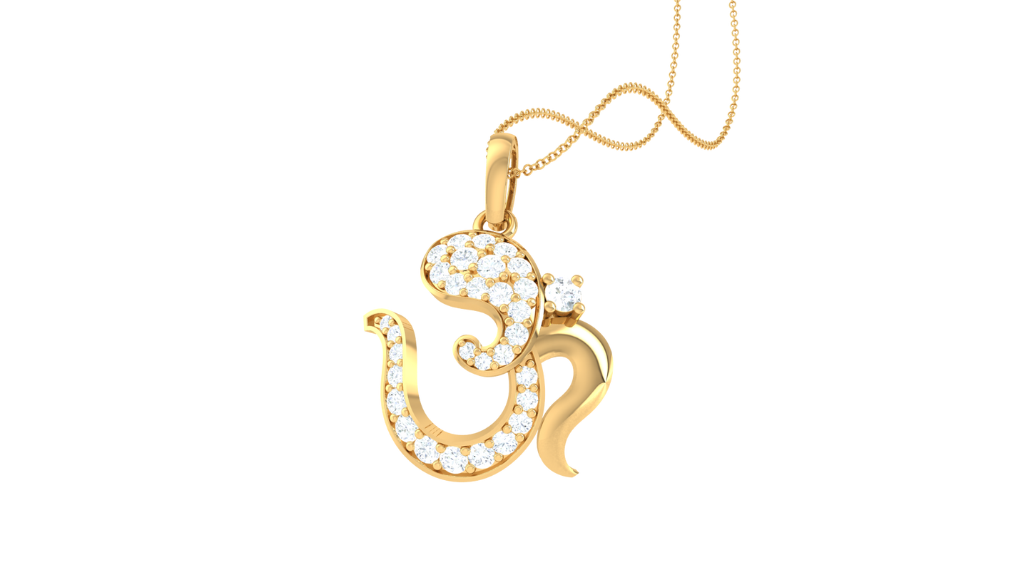 Devotional 0.16 ct Lab Grown Diamond Pendant Without Chain