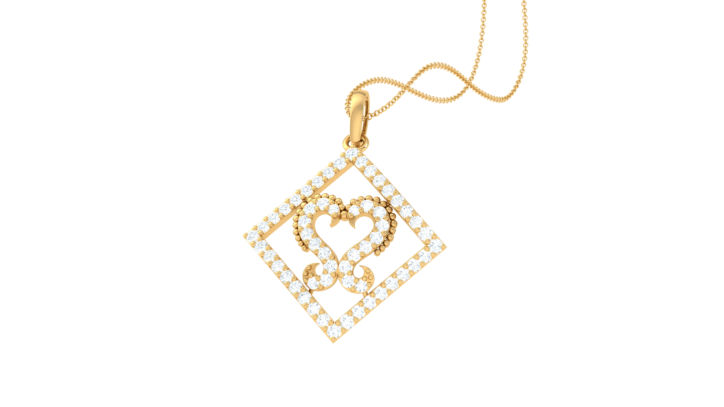 Devotional 0.37 ct Lab Grown Diamond Pendant Without Chain